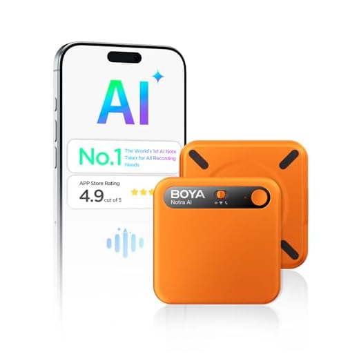 BOYA Notra KI Diktiergerät, KI-Transkription intelligente Zusammenfassung, über 140 Sprachen, 64 GB Speicher, magnetischer Notizblock für Besprechungen, Vorlesungen und Interviews Meetings