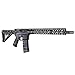 GunSkins AR-15 Rifle Skin Camouflage Kit DIY Vinyl Wrap with precut Pieces (Thin Blue Line)