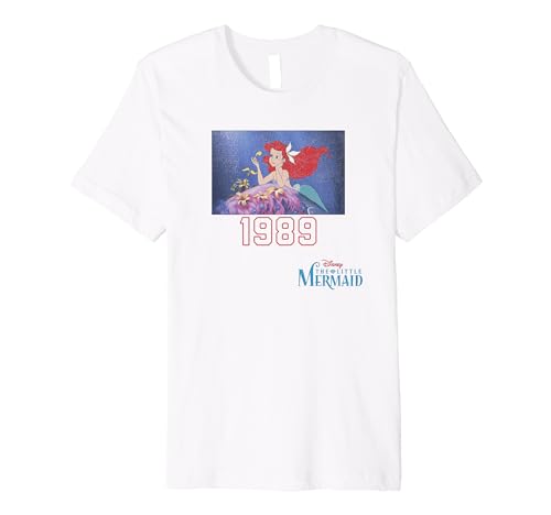 T-shirt Ariel Disney The Little Mermaid 1989 en maille premium et finitions soignées