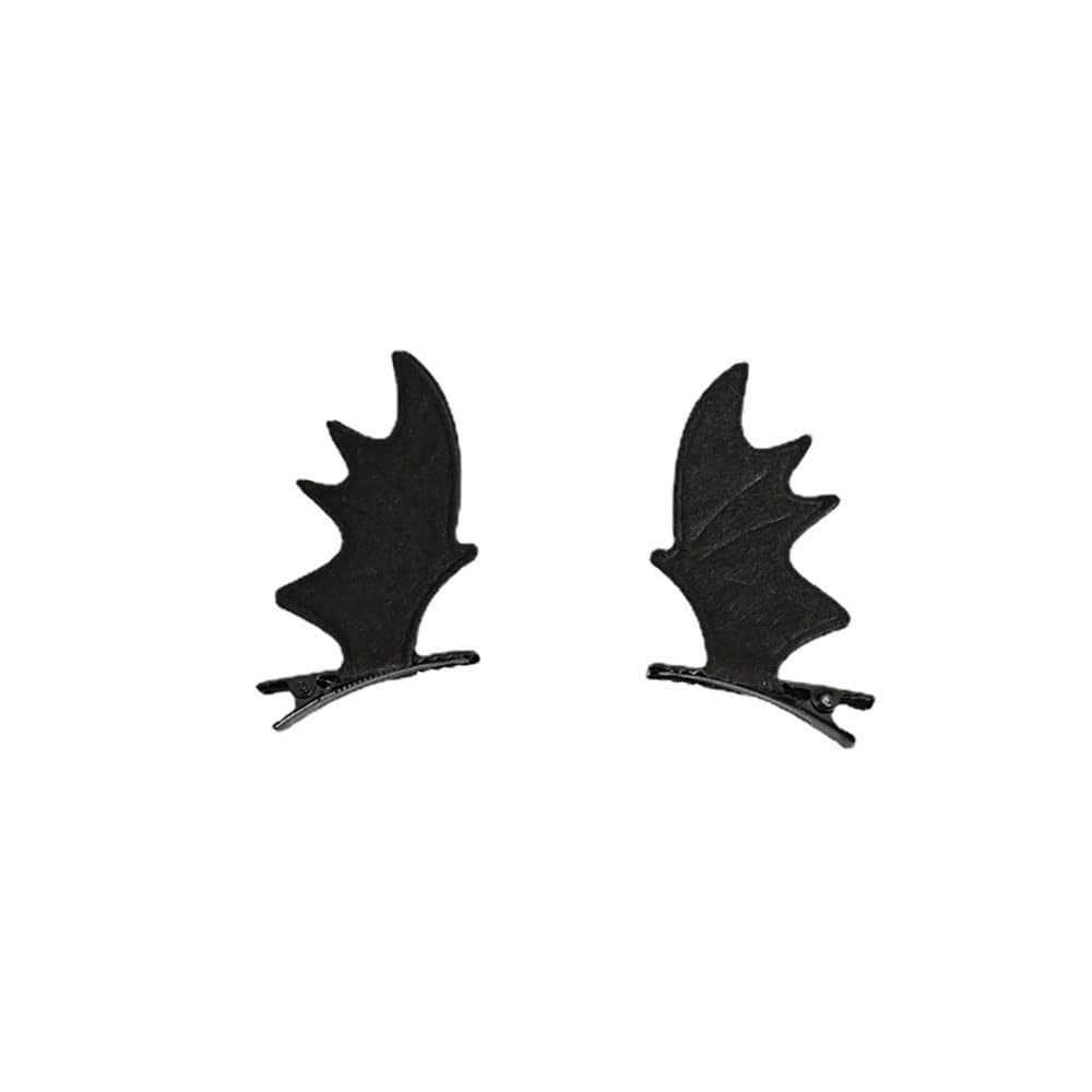 Skull Bat Hairpin Halloween Skull Cartoon Hair Accessories Funny Photo Decoration (wing)