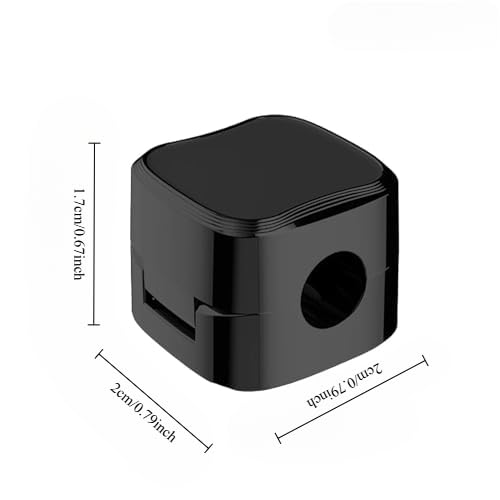 Miniatura 2 de Paquete de 12 clips ajustables para cables, organizadores de cables para el hogar, la oficina y los automóviles, color negro