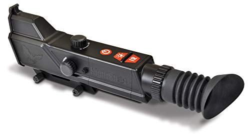 Night Owl Optics NightShot Rifle Scope, Digital Night Vision Riflescope with IR Illuminator, High Resolution, Night Vision Rifle Scopes & Night Owl IR850-NS Accessory IR Illuminator, Black