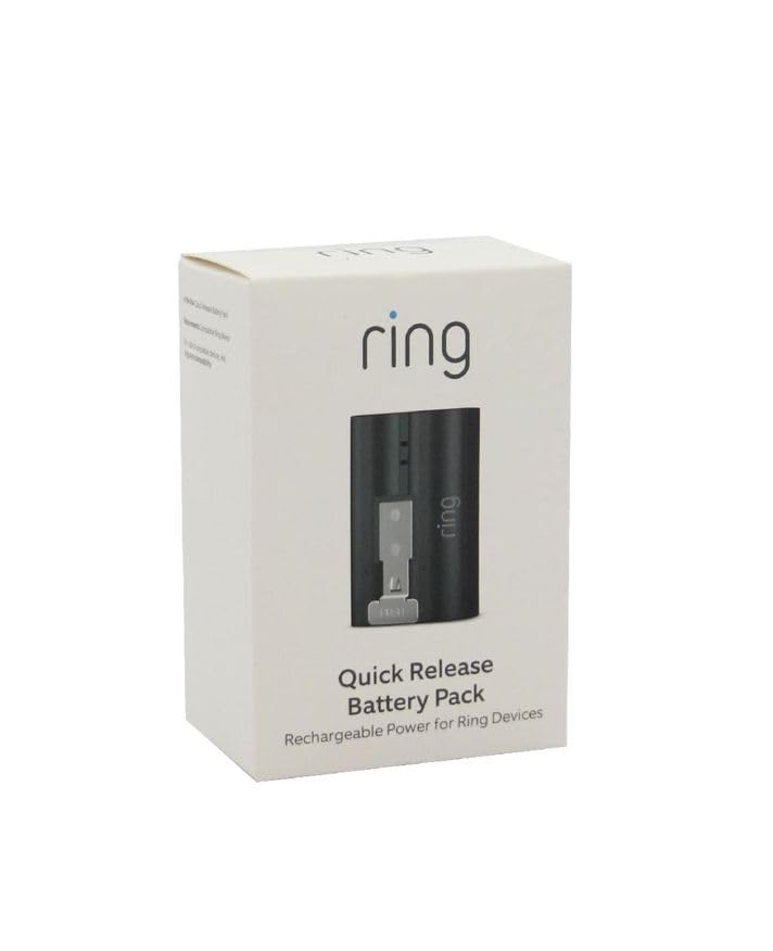 Ring Quick Release Battery Pack (Rechargeable Power for Ring Devices)