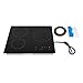 Electric Ceramic Cooktop, 3 Burners Built-in Radiant Electric Stove Top, Induction Cooker with Timer, Child Safety Lock, Sensor Touch Control for Home Kitchen Apartment(No Plug) 110V
