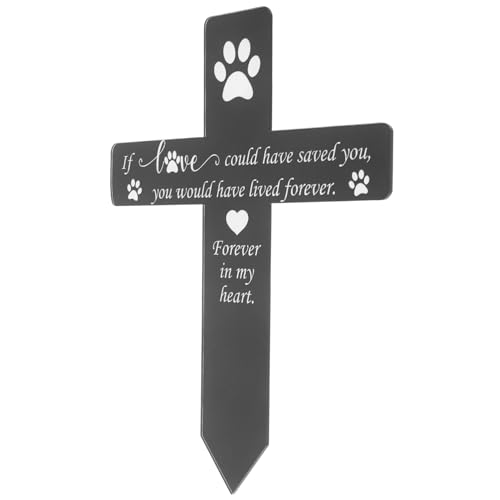 HEMOTON Piquet Commémoratif pour Chien Plaque Funéraire De Jardin Piquet De Cimetière pour Animal De Compagnie
