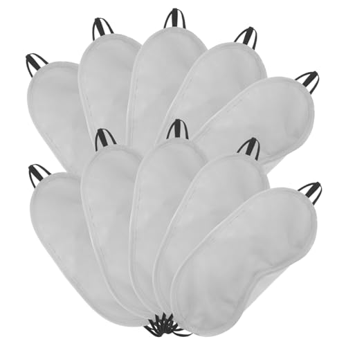 SOESFOUFU 20個 遮光率通気性ポリエステル製軽量スリープマスク 携帯便利で旅行や昼寝に 睡眠時の光遮断で快眠サポート