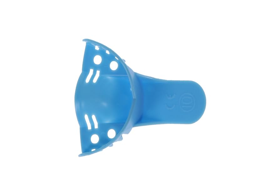 HSB 108100 - Bandejas de impresión dental perforadas, rígidas, fáciles de recortar, desechables y sin distorsiones para impresiones dentales