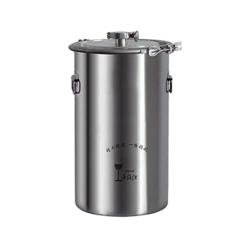 115L 304 Stainless Steel Liquor Tank Sealed Barrel Wine Tank Wine Storage Container Wine Fermentation Barrel Wine Making Equipment (With tap)