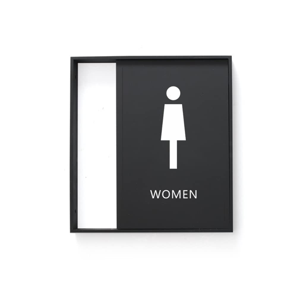 GTHTUHFD Chalke Washroom Side Hanging Side Sign Bathroom Signage, 25X22Cm Toilet Wc Male And Female Accessible Room Door Sign Mall Public Toilet Logo Sign Design ZHUOm8531