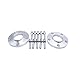 SHLPDFM 2 Stück 15mm Spurverbreiterung Distanzscheiben Set Ø72,6 5x120mm mit 10Stück Radschrauben M12x1,5 für 5 Series E60 2003-2010