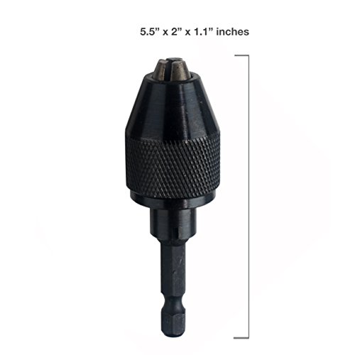 Neiko 20753A Keyless Chuck Conversion Tool | 1/4-Inch Shank,Clear