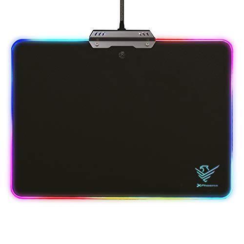 Phoenix PHFACTOR-XPAD Gaming Mat RGB 10 Modes of Lighting Rigid USB Black