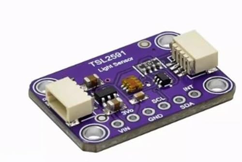 2pcs TSL2591 High Dynamic Range Digital Light Sensor Breakout Module Purple Board - 600,000,000:1 Ratio, Dual-Spectrum Visible/IR Detection, I2C Interface for QWIIC & Arduino - Image 3