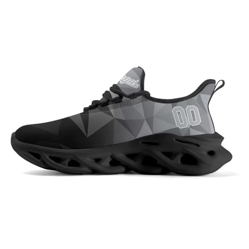 Custom Sports Shoes for Men-Personalized Athletic Sneakers with Name Number,Lightweight Non-Slip Gym Running Shoes,Unique Gifts for Fans Youth.4