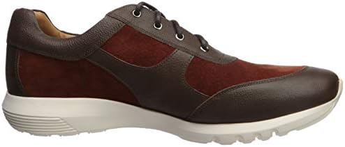 Marc Joseph New York Men's Leather Extra Lightweight Technology Fashion Trainer Sneaker, Burnt Orange Suede/Mini Grainy, 9.5 | Image 5