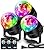 [3-Pack] Disco Ball DJ Party Lights Sound Activated with Remote Control Strobe Lamp 7 Modes Stage Light for Home Room Dance Parties Karaoke Halloween Christmas Birthday Decorations