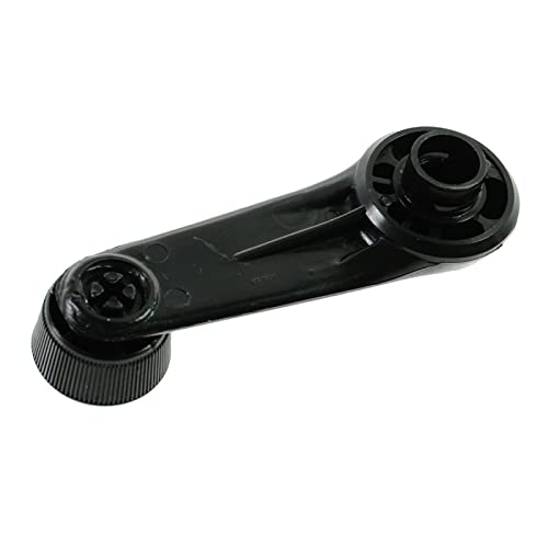 Image of TRQ Window Crank Handle Set Black Compatible with 1984-2002 Toyota 4Runner 1985-1997 Corolla 1991-1992 Land Cruiser 2001-2004 Tacoma 1980-1990 Tercel