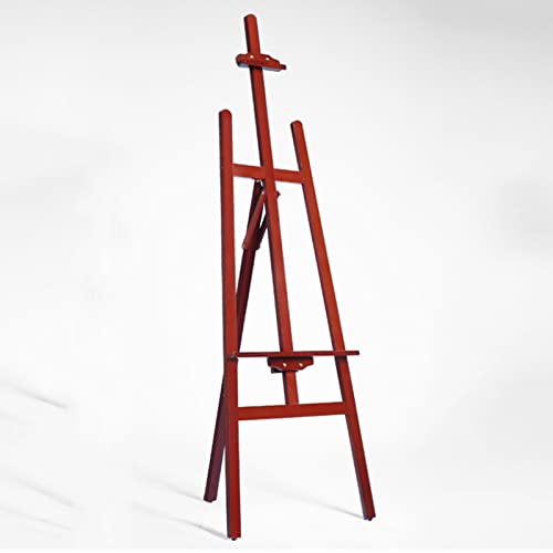 Caballete de estudio de 1,5 m, caballete plegable de madera con marco en A, caballete de arte portátil, caballete de trípode ajustable para mostrar carteles de boda, póster, fotos (tamaño: 150 cm,