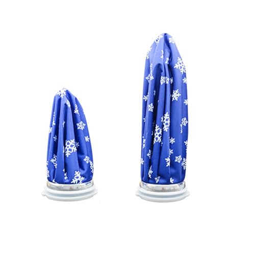 多目的温冷湿布バッグセット 2 サイズ 6 インチと 9 インチ 大人用 子供用 再利用可能なアイスパック 安全な閉鎖付き ホームスポーツ PVC アイスジェルパックセット