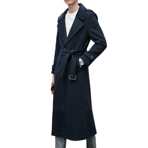 Veste en laine homme bleu marine idéale pour les sorties urbaines en hiver