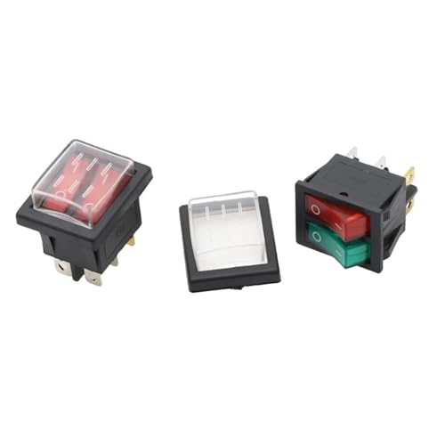 Interruptor para barco KCD8 de 6 pines doble para paneles y consolas náuticas 5
