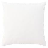 JinStyles Solid White Throw Pillow Cover, Square, 18 x 18 Accent & Decoration