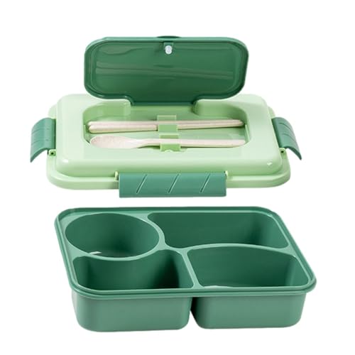 Caja organizadora de almuerzo apilable, contenedor seccional de preparación de comidas, caja de almacenamiento de alimentos para almuerzo, contenedor de alimentos reutilizable para picnic con