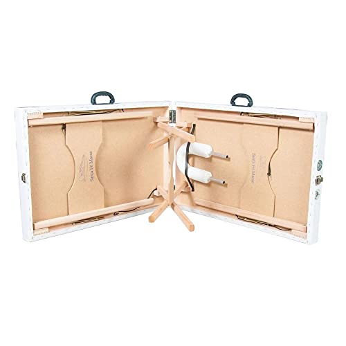 Maca Portátil Dobrável Estética Reclinável Sfm03 200kg Branco