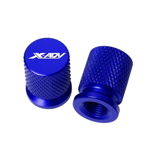 Ventilkernabdeckung Für Hon@&da XADV X ADV X-ADV 750 2018–2025 Motorradzubehör, CNC-Aluminium, Ventilkappen Für Felgen Und Reifen, 2 Stück(Blue)