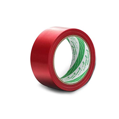 Qiyuezhuangshi01 Waterproof Tape, Strong Cloth Tape 60mm*15y (13.7m) 1 Roll Carpet Tape Waterproof Multi-color,Strong seal (Color : Red, Size : 60mm*13.7m)