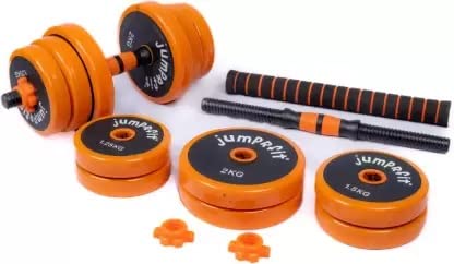 Buy jumprfit 20kg Adjustable Dumbbells Barbell Set for Muscle