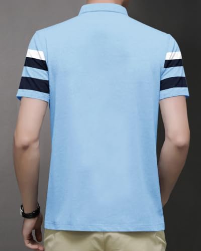 Image of Noble Monk Men's Regular Fit Polo T Shirt |Half Sleeves |Collar Tshirts | Casual T-Shirt for Men