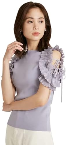 ［スナイデル］ ダブルフリルニットプルオーバー SWNT222130 レディース SAX F