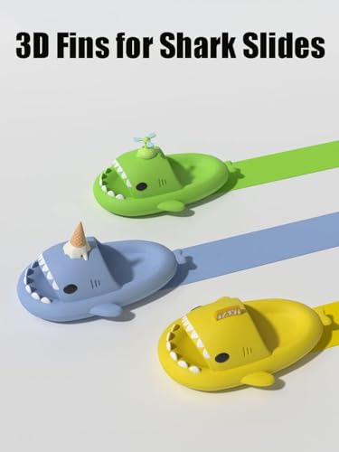 Ice Cream Shark Slides, Cute Cartoon 3D Cloud Shark House Slippers Shoes Sandals For Women Men2