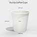 Dealusy 100 Count 6 oz Coffee Cups, Leak-Free Food Safe Paper Cups 6 oz, Disposable 6oz White Paper Cups for Cold and Hot Drinks 2