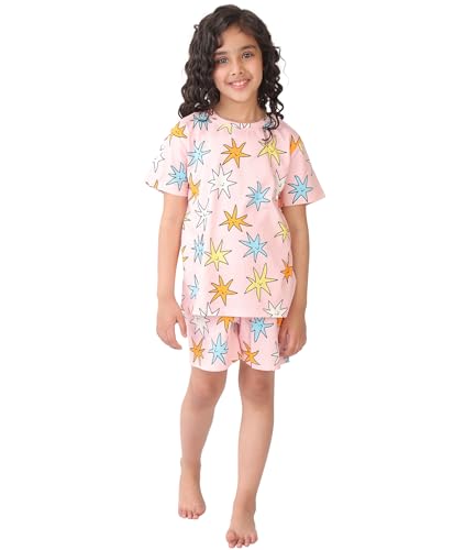 Image of ANTHRILO Summer Pink Star Sleepwear Short Set - Pink