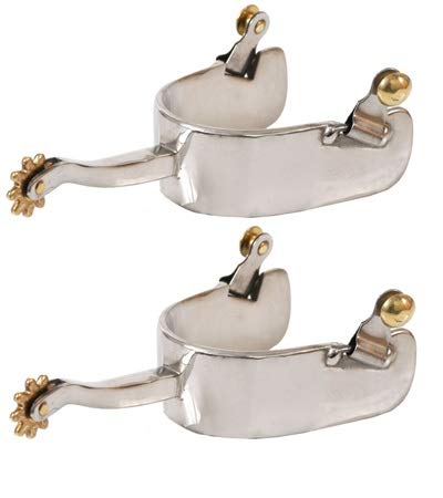 Jacks Imports Stainless Steel Equitation Offset Spurs