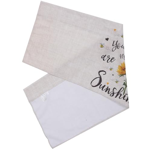 Cenefa para ventanas de cocina de girasoles y cortinas cortas ORFOFE 2