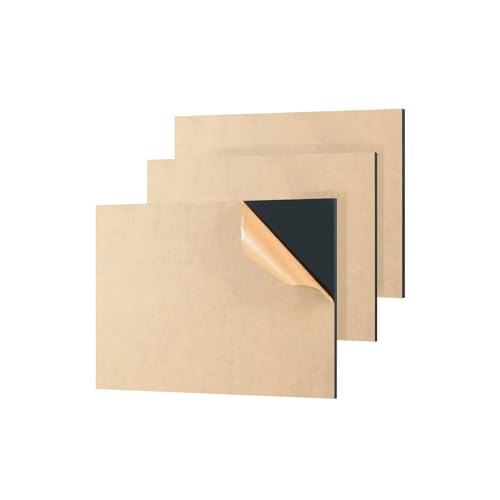 Image of 3pcs Acrylic Sheet 4 inch x 6 inch, 1 /8 inch (3mm) Thick Black Acrylic Panel for Photo Frame, Craft, DIY Display Projects, Advertisement Signs, Shelves