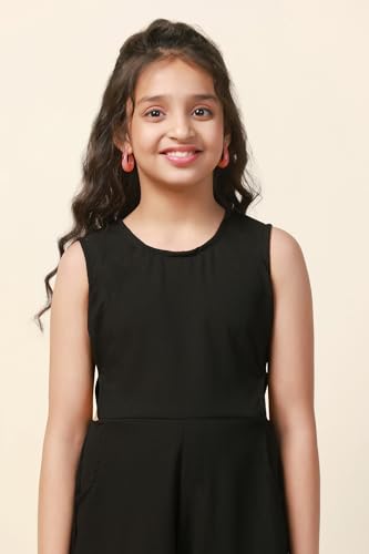Image of Fashion Dream Girl's Ankle Length Solid Jumpsuit