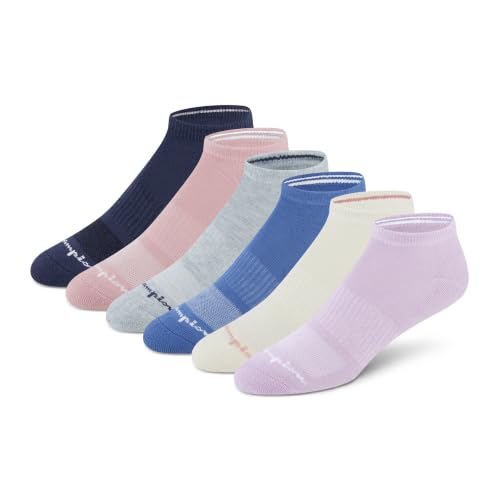 Image of Champion Women's Low Cut Breathable Moisture-Wicking Athletic Socks, 6-Pack