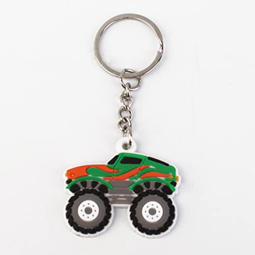 (6 Pack) Cartoon Truck Keychain, Cute Car Keychain Accessories, Wallet Keychain For Men, Christmas Gifts For Kids, Birthday Gifts #TOP5