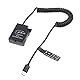 FOTGA USB-C Typ-C auf Decodierte EN-EL14 Dummy Akku Netzteil Federkabel für Nikon D3100 D3200 D3300 D3400 D3500 D5100 D5200 D5300 D5500 D5600 DF P7100 P7700 D7800 Kamera