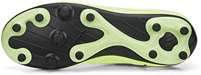 PUMA Rapido III Firm Artificial Ground Sneaker, Parisian Night-Fresh Yellow-Ebony, 13 US Unisex Big Kid | Image 2