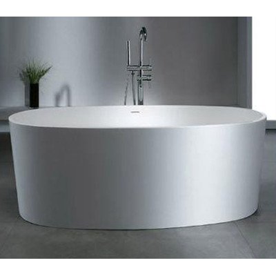 Ailsa 61.37" X 31.12" Artificial Stone Freestanding Bathtub #TOP30