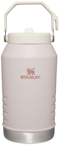 Image of Stanley IceFlow Flip Straw Jug with Handle 96 oz| Twist On Lid and Flip Up Straw | Leak Resistant for Travel and Sports | Insulated Stainless Steel | BPA-Free | Rose Quartz