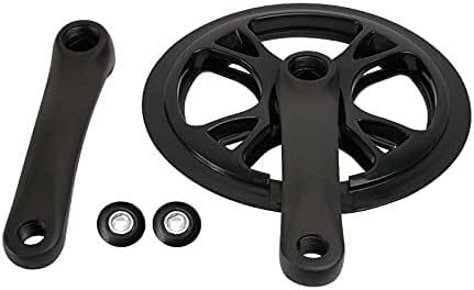 guarnitura bici, pedivella, guarnitura guarnitura bicicletta singola velocità 48T set guarnitura bicicletta elettrica pieghevole lega di alluminio 152mm copertura in plastica galvanica parte bici 01