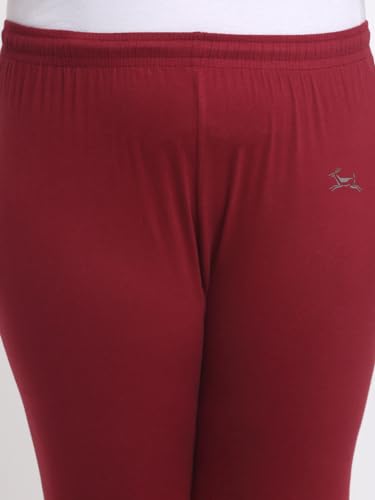 Image of Soft Cotton Ankle Lenght Solid Regular and Plus 35 Colours Leggings for Womens and Girls (Sizes :- M to 6XL)