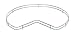 Rev-A-Shelf 5LSF428-CR 28" Kidney Chrome Fence Railing, Chrome