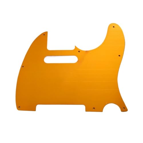 Panneau de guitare Tele aluminium brossé doré et argenté 8 clous